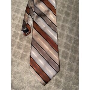 Sun River Necktie Blue Black White Stripe Classic Business Style Mens One Size